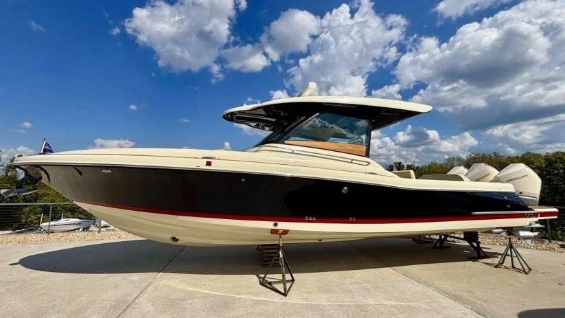 2021 CHRIS CRAFT 35 CALYPSO on display at the Big Thunder Marine Fall Boat Show